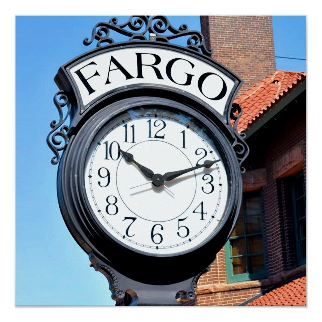 Fargo Clock Poster (Vorderseite)
