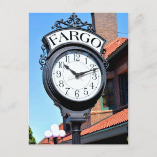 Fargo Clock Postkarte