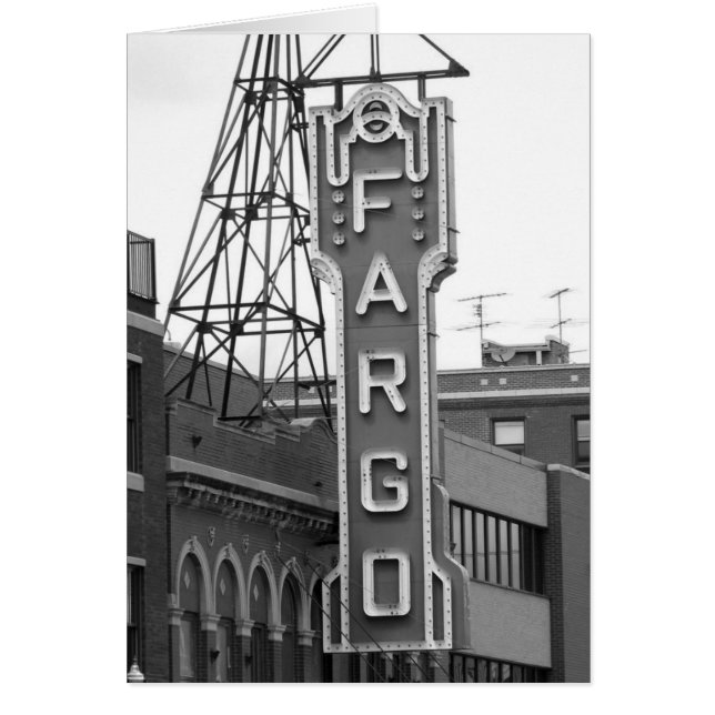 Fargo Movie Theater Placard (Vorne)