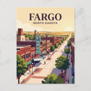 Fargo, North Dakota Postkarte