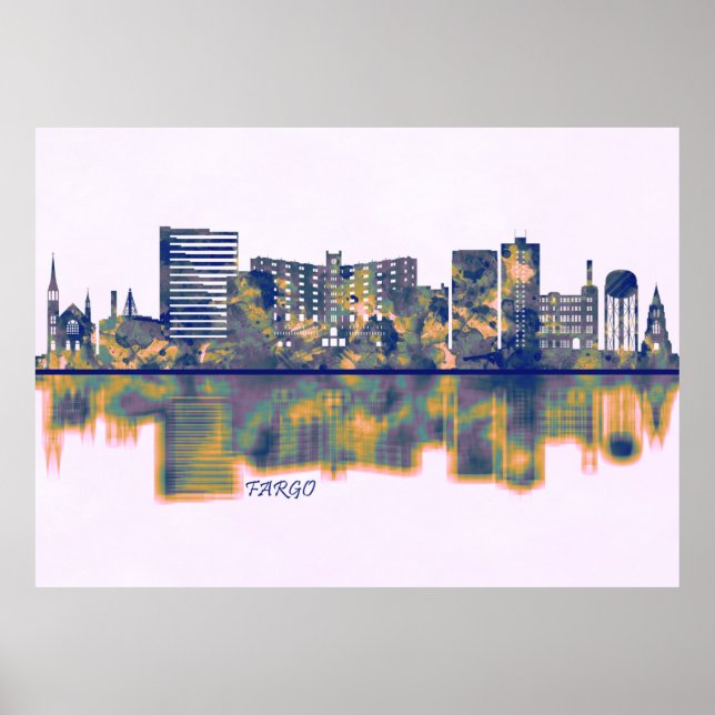 Fargo Skyline Poster (Vorne)