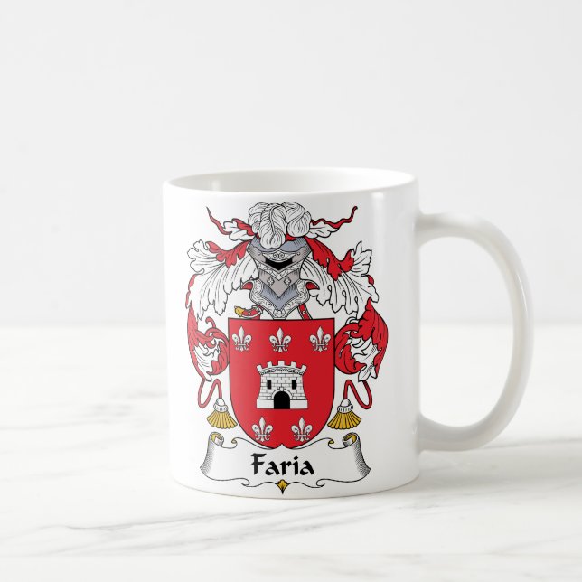 Faria Familienwappen Kaffeetasse (Rechts)