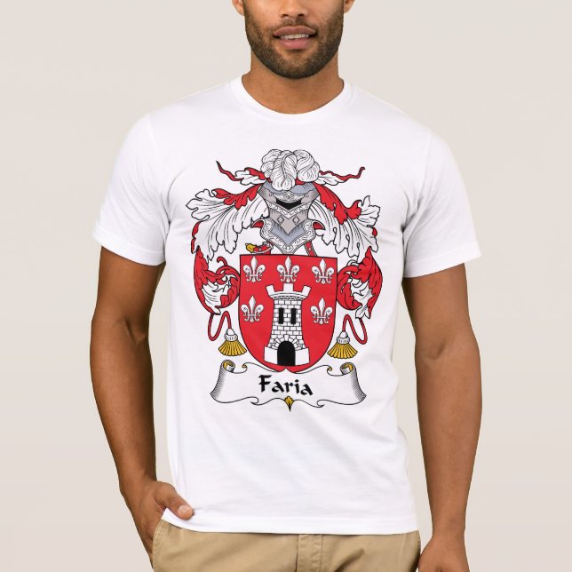 Faria Familienwappen T-Shirt (Vorderseite)