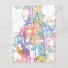 Faridabad Haryana Stadtplan Postkarte