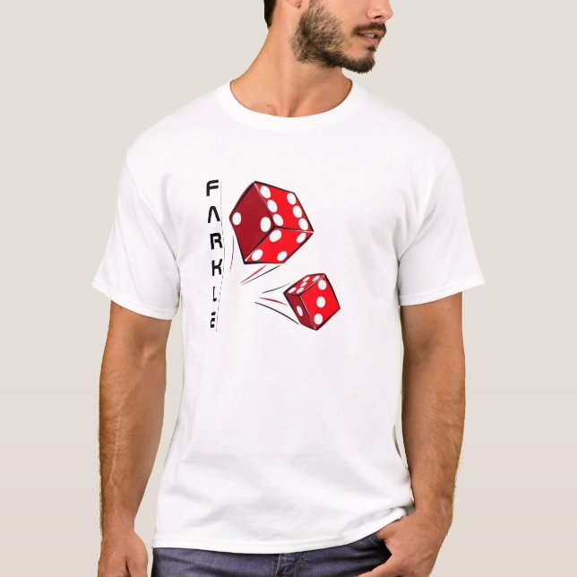 FARKLE® (offizielle Waren) - bestes Würfelspiel T-Shirt (Vorderseite)