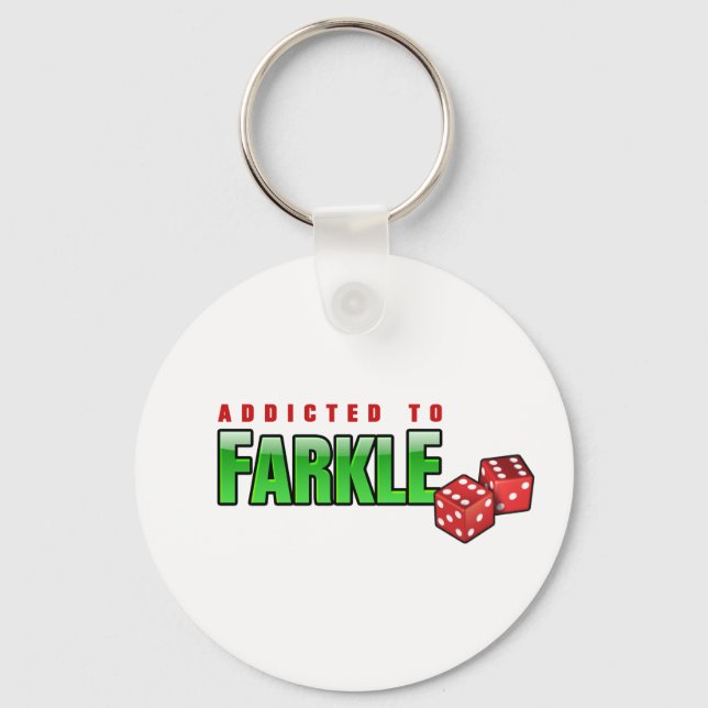 FARKLE - süchtig Schlüsselanhänger (Vorderseite)