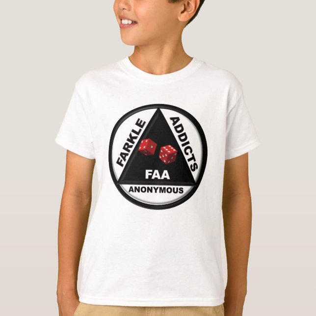 Farkle Süchtige anonym (Version 2010) T-Shirt (Vorderseite)