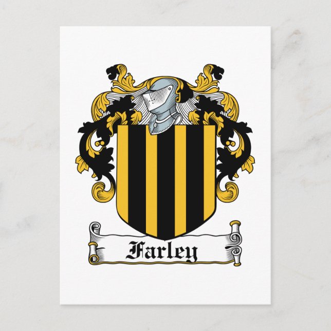 Farley Familienwappen Postkarte (Vorderseite)