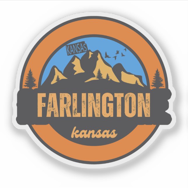 Farlington, Kansas Aufkleber (Vorderseite)
