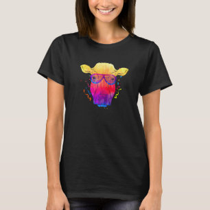 Farm Animal Bauer Party Sonnenbrille Coole Kuh T-Shirt