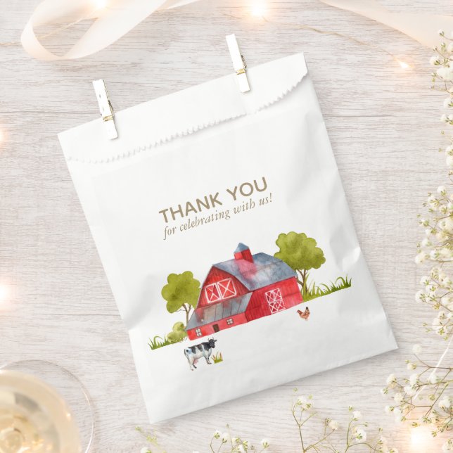 Farm Animal Birthday Celebration Fevor Bags Geschenktütchen (Ausgeschnitten)