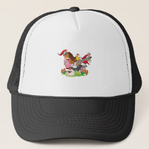 Farm Animal Christmas Truckerkappe