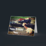 Farm Animal Friends Personalisierten Geburtstag Karte<br><div class="desc">Adorable Pony, Lama und Ziegen Farm Tiere Freunde teilen Frühstück. Tierfotografie von Susan. Klicken Sie auf Anpassen, um einen beliebigen Text für eine personalisiertere Touch zu ändern oder hinzuzufügen, und ändern Sie die Größe, den Stil und die Farbe des Schriftartes. Dieses Bild ist auf vielen Produkten in meiner Galerie verfügbar....</div>
