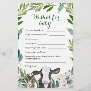 Farm Animal Green Boy wünscht sich ein Baby