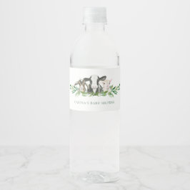 Farm Animal Greenery Boy Baby Dusche Wasser Flasch
