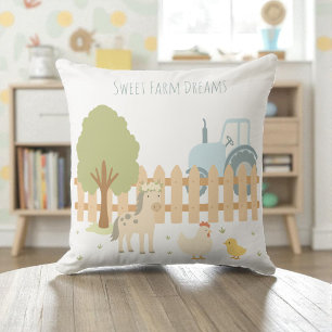 Farm Animal Kinderzimmer Pillow Sweet Farm Dreams Kissen