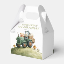 Farm Animals Green Tractor Birthday