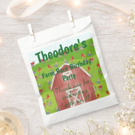 Farm Barn Birthday Party Geschenktütchen