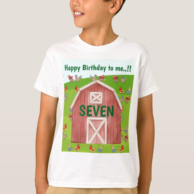 Farm Barn Birthday Party T-Shirt (Vorderseite)