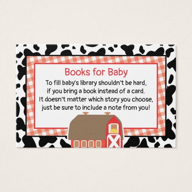 Farm Barnyard Animaux Baby shower Livres Pour Bébé (Devant)