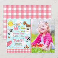 Farm Birthday Einladung Altes MacDonald Farm Party