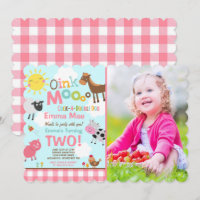 Farm Birthday Einladung Altes MacDonald Farm Party