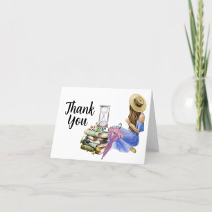 Farm Blumenmädchen Sommerfarm personalisiert Dankeskarte