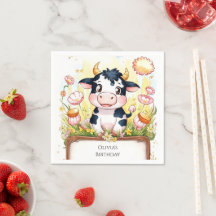 Farm Boho Kuh Geburtstag
