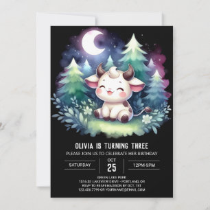 Farm Digital Cow Geburtstag Einladung