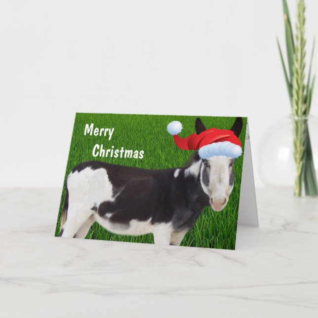 Farm Donkey frohe Weihnachten (Vorderseite)