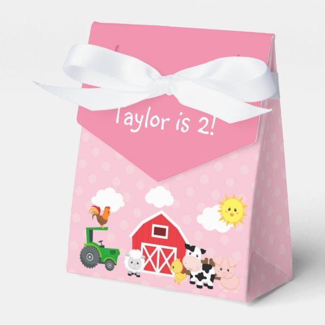 Farm Fevor Box (Rosa für Mädchen) Geschenkschachtel (Vorderseite)