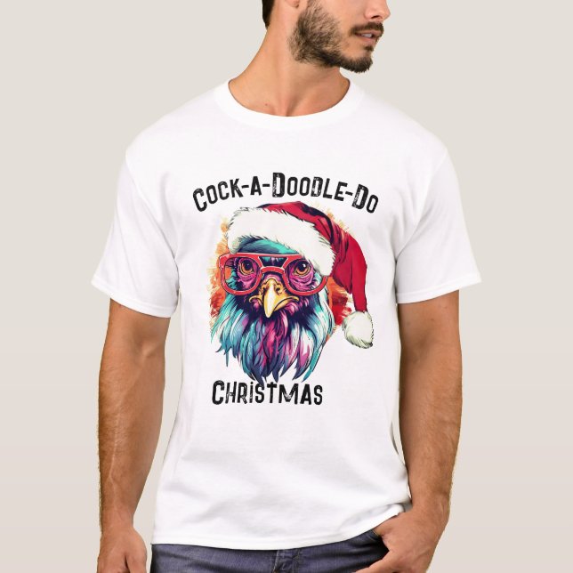 Farm Fitness Gym T-Shirt, Weihnachts-Roster Spaß G T-Shirt (Vorderseite)