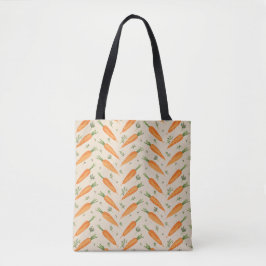 Farm-Fresh Carrot Herringbone Pattern Tasche