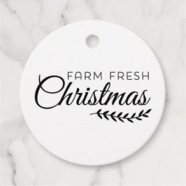 Farm Fresh Christmas Fevor Tags Geschenkanhänger