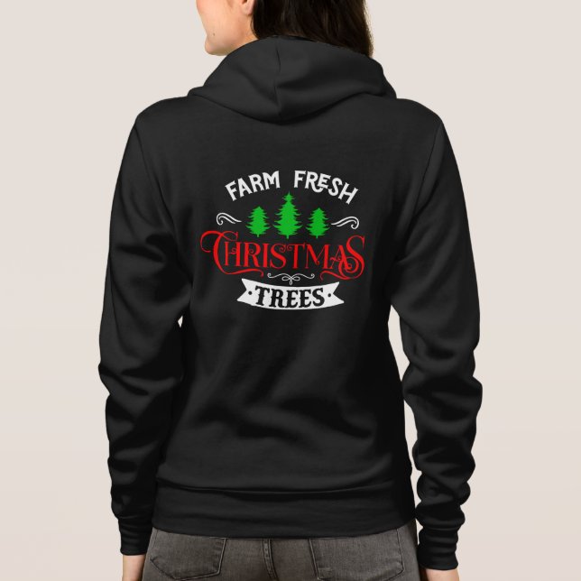 Farm Fresh Christmas Trees Design-54390 Hoodie (Rückseite)