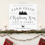 Farm Fresh Christmas Trees Leinwanddruck<br><div class="desc">This Farm Fresh Christmas Trees Canvas Print is perfect to add your family name and to display on a mantel for the winter season!</div>