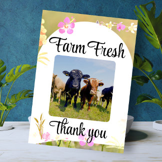 "Farm Fresh Danke" Einladung