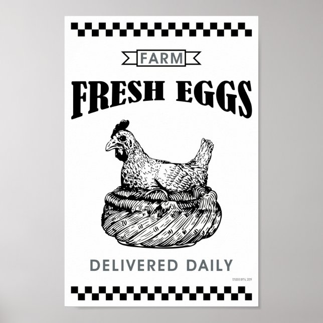 FARM FRESH EGGS POSTER (Vorne)