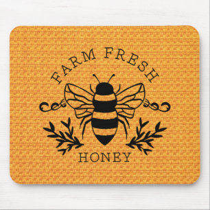 Farm Fresh Honey Bee Spring Sign-58219 Mousepad