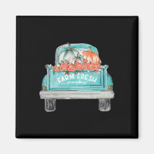 Farm Fresh Pumpkin Niedlicher LKW Happy Herbst Her Magnet
