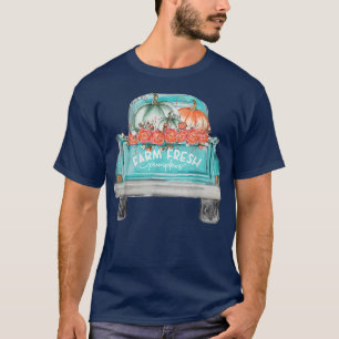 Farm Fresh Pumpkin Niedlicher LKW Happy Herbst Her T-Shirt