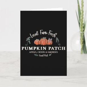 Farm Fresh Pumpkins Fun HerbstHalloween Thanksgiv Karte