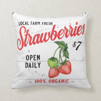 FARM FRESH STRAWBERRIES FARMHOUSE DECOR STRAWBERRY KISSEN
