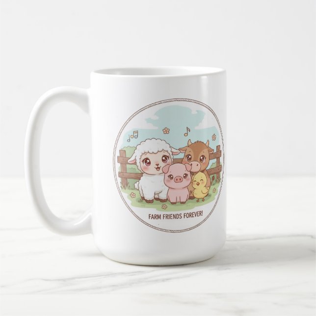 Farm friends forever - cute & cozy kaffeetasse (Links)