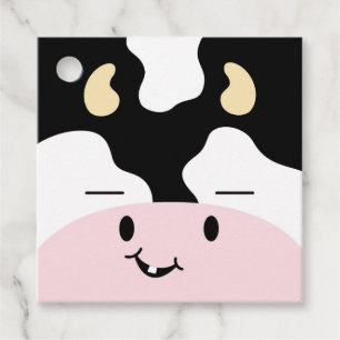 Farm Friends fröhliche Kuh-Geschenkmarke Geschenkanhänger