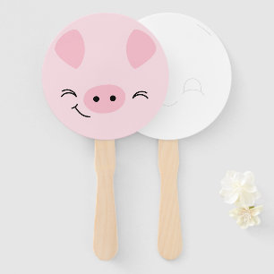 Farm Friends Schweinefilet mit Zeichn-a-Face-Back Fächer