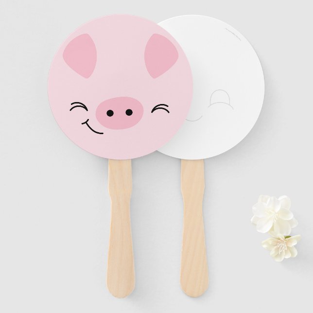 Farm Friends Schweinefilet mit Zeichn-a-Face-Back Fächer (Vorne und Hinten)