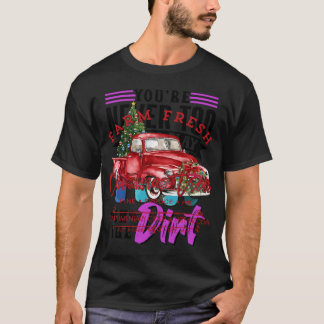 Farm Frische Weihnachtsbäume Roter LKW Weihnachtsg T-Shirt