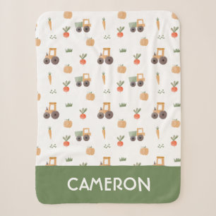 Farm Garden Wasserfarbe Muster Sherpadecke