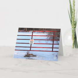 Farm Gate Valentine Card Karte